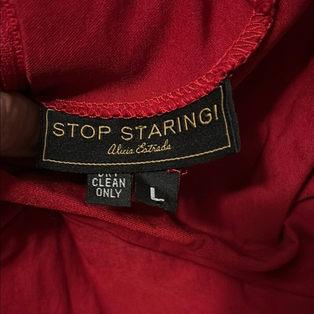 Stop Staring Red Elegance Dress